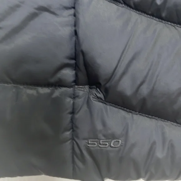 The North Face 550 Womens Goose Down Metallic Black Puffer Vest